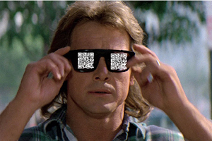 They Live QR glasses